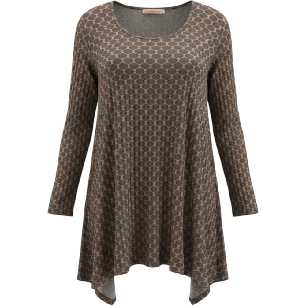 Tianello‎ Steve Barazza Womens Asbury Tunic Shirt Size Large Textured Bohemian